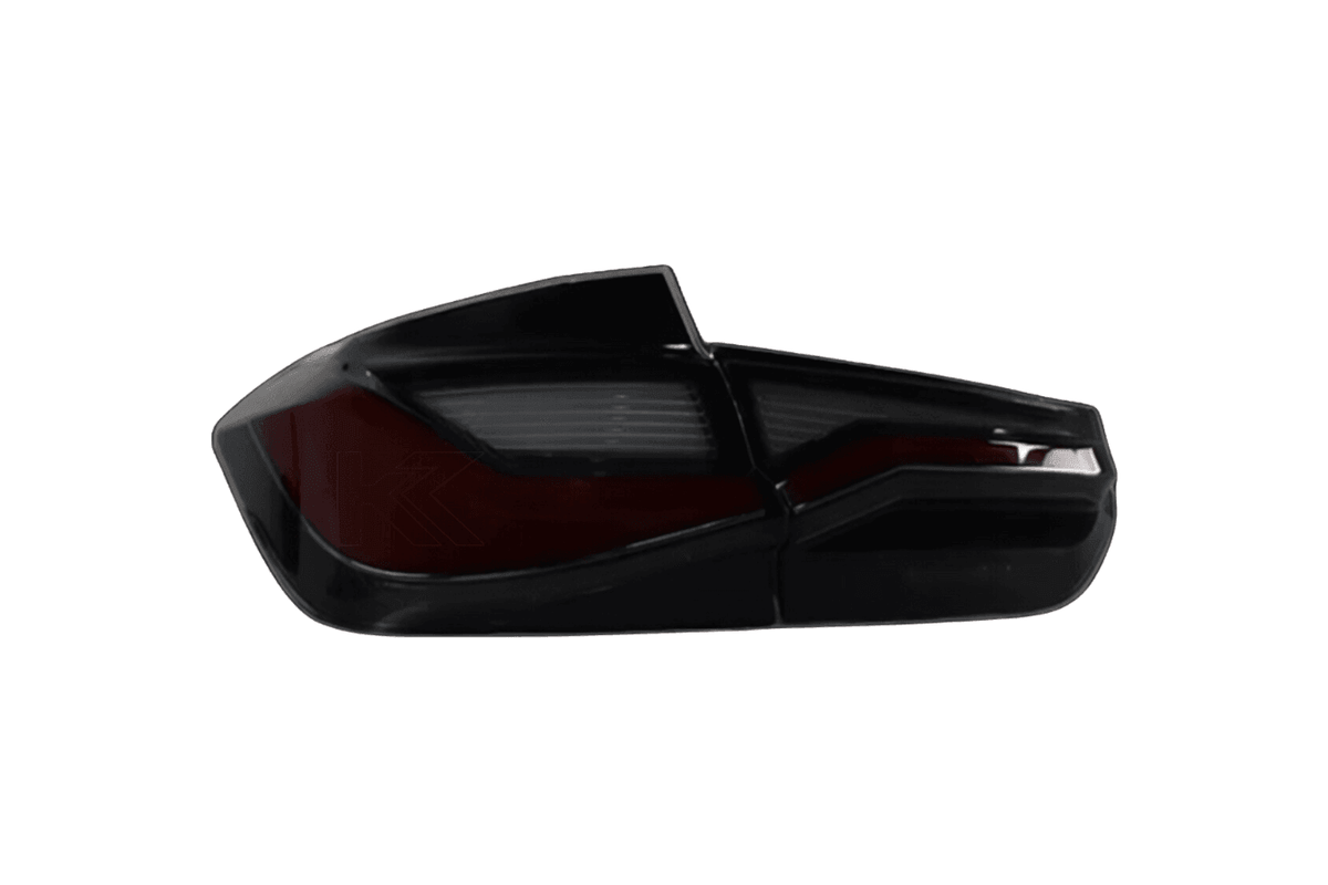 BMW 3 Series F30 F35 F80 LED tail lights by K2 Industries, featuring modern design for 2012-2019 BMW 3 Series.