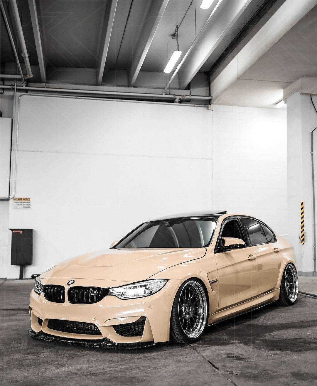 BMW 3-Series F30/F80 clear tail lights by K2 Industries, set of two, showing sleek, transparent design for 2011-2020 models