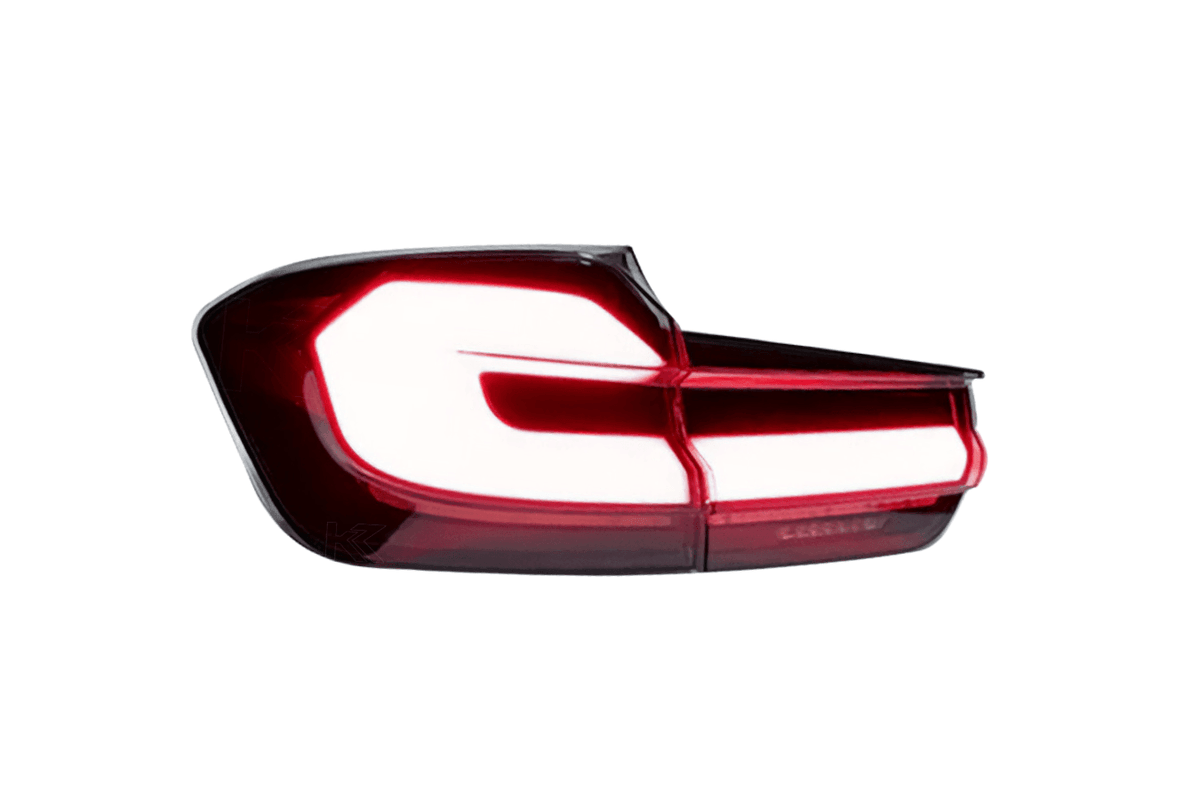 BMW 3 Series F31 tail light upgrade with modern black line LED design by K2 Industries, fits 2012-2019 models.