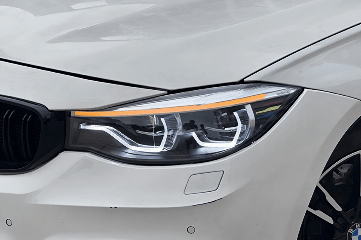 BMW 3 Series F34 GT LED projector lens headlights by K2 Industries, featuring sleek design and advanced lighting technology.