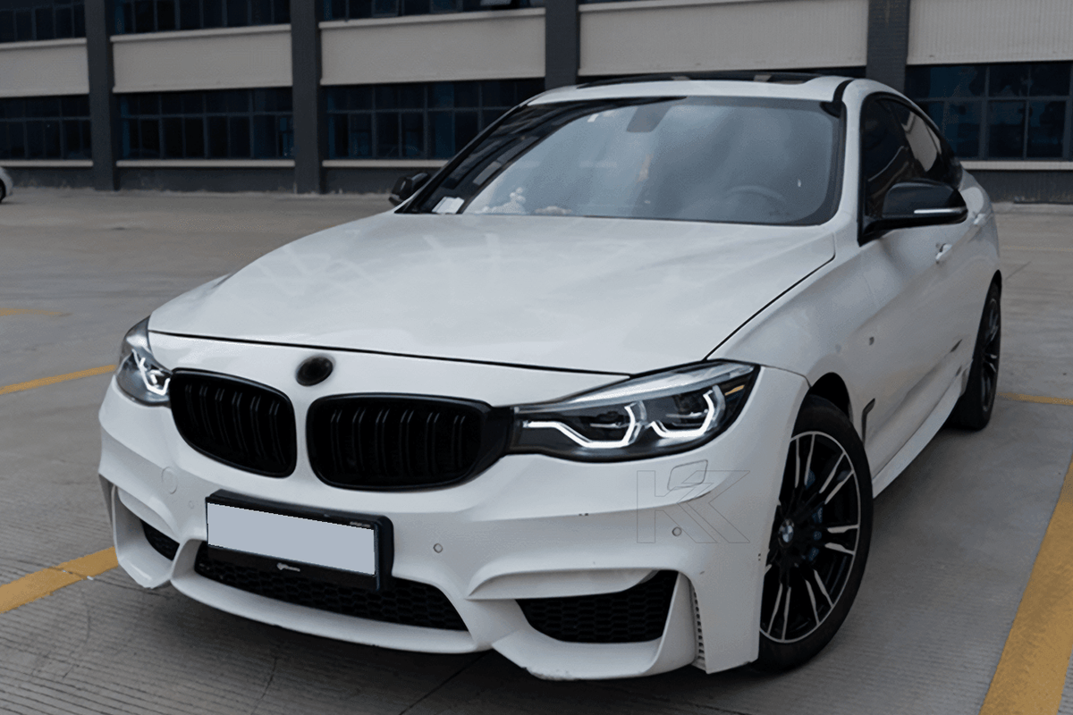 BMW 3 Series F34 GT LED projector lens headlights by K2 Industries, showing sleek design and advanced lighting features.