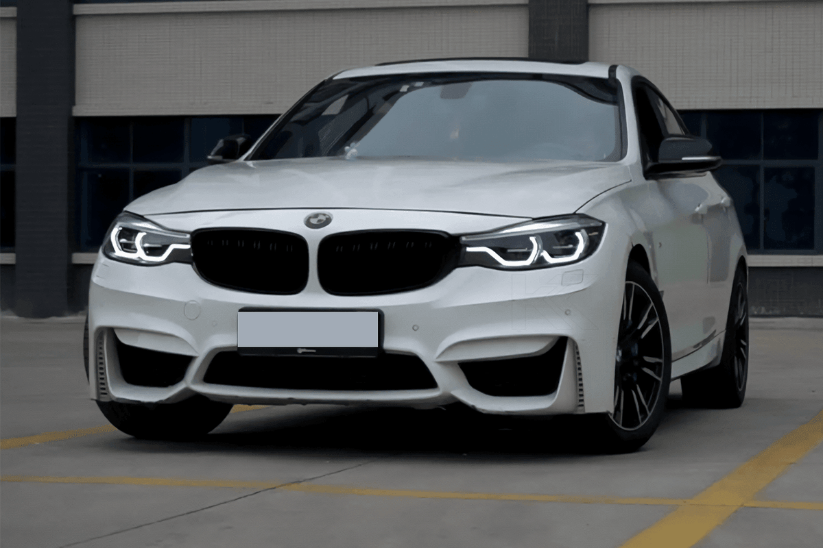 BMW 3 Series F34 GT LED projector lens headlights by K2 Industries, showing the modern, clear lens design for 2012-2019 models.