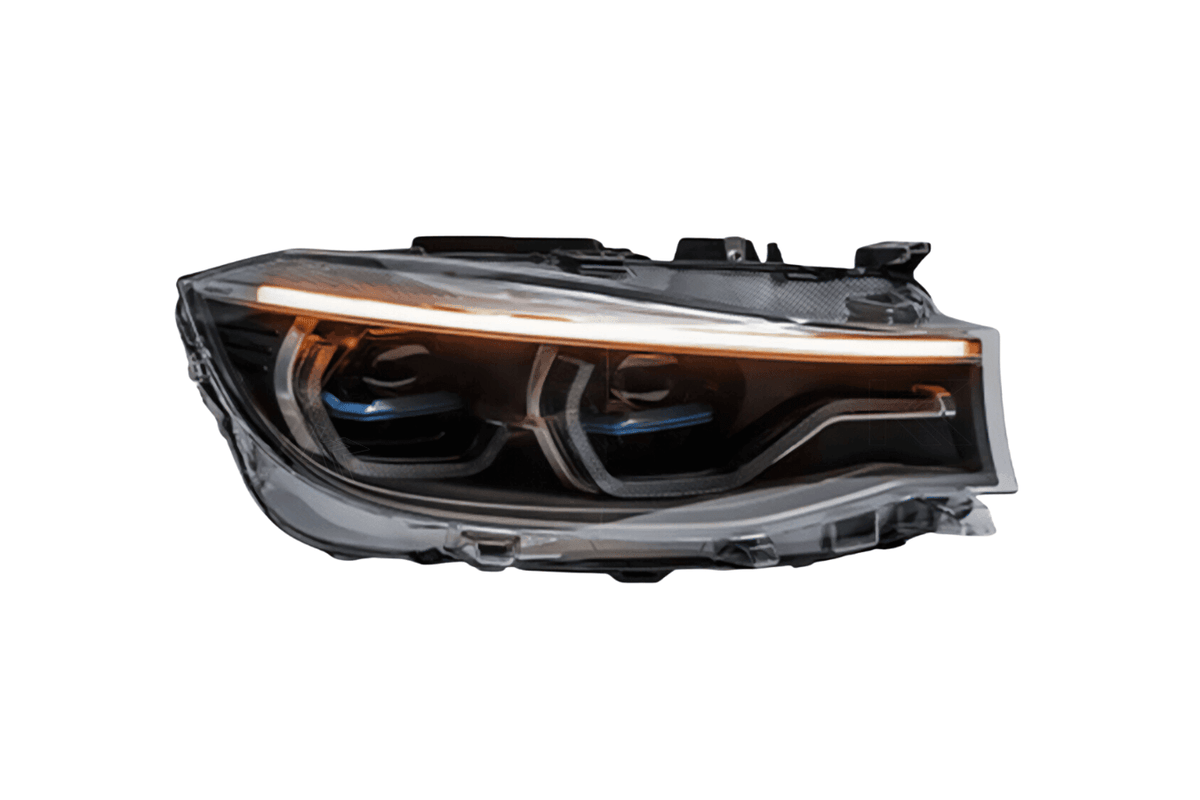 BMW 3 Series F34 GT LED projector lens headlights by K2 Industries, featuring sleek design for 2012-2019 models.