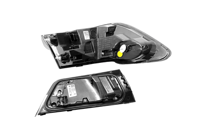 BMW 3 Series G20 G28 G80 M3 OEM style clear LED tail lights by K2 Industries, showing sleek, modern tail light design on a vehicle