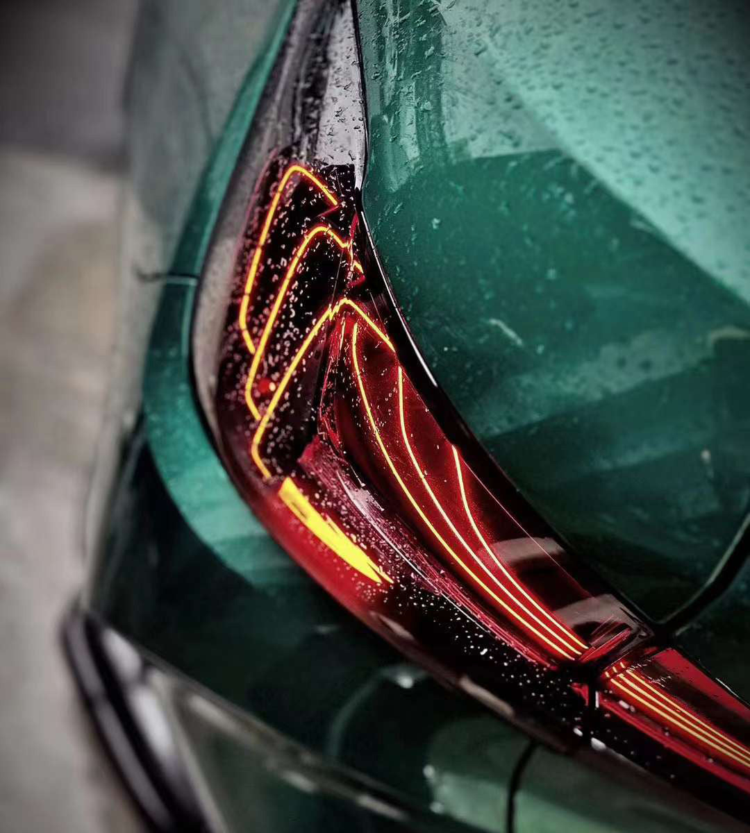 BMW G20 G80 CSL-style LED tail light by Palenon Performance on 3 Series and M3 models, featuring sleek laser tail light design.