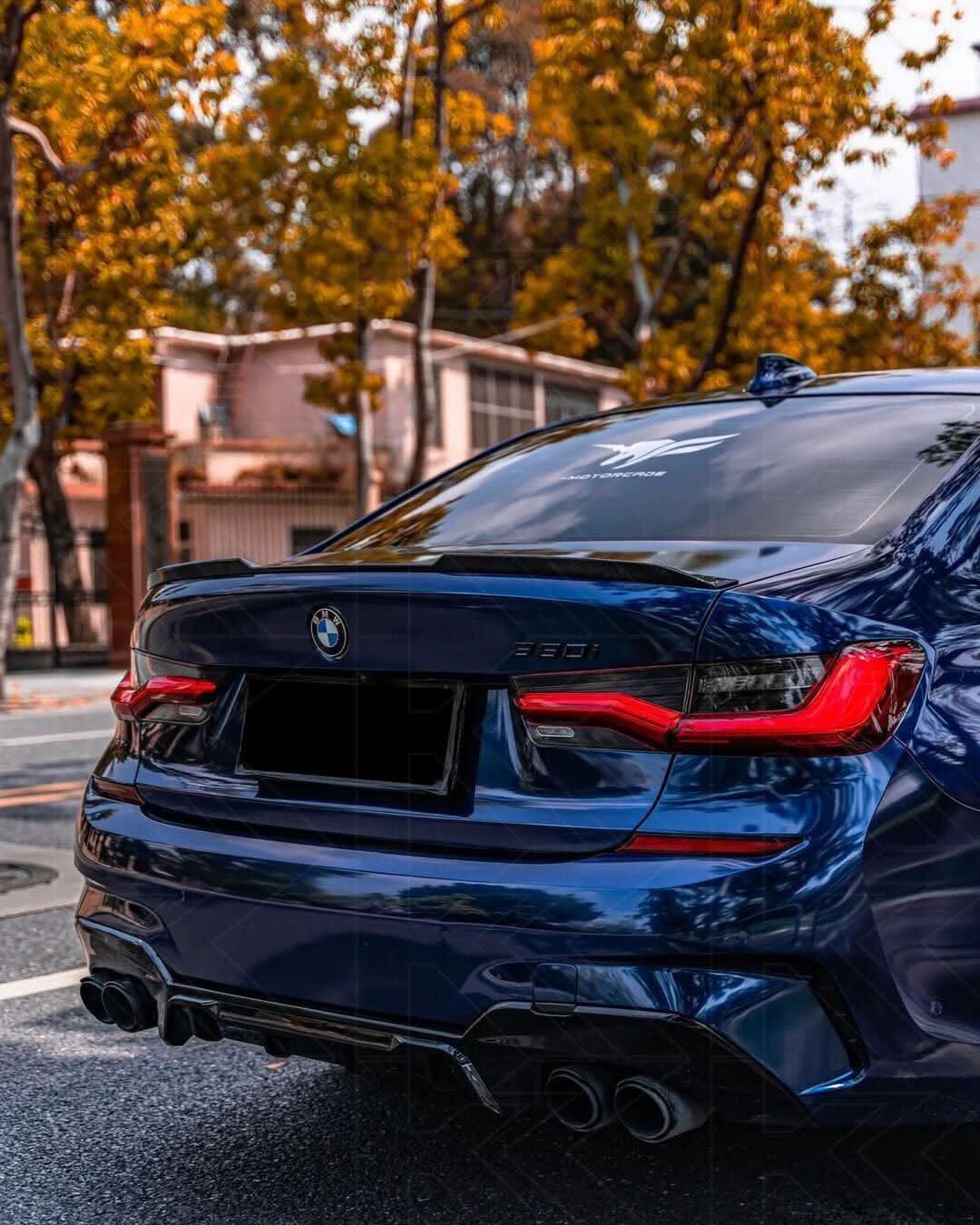 BMW 3 Series G20 G28 M8 Style inner tail light mod by K2 Industries, showing sleek replacement tail light for 2019-2024 models.