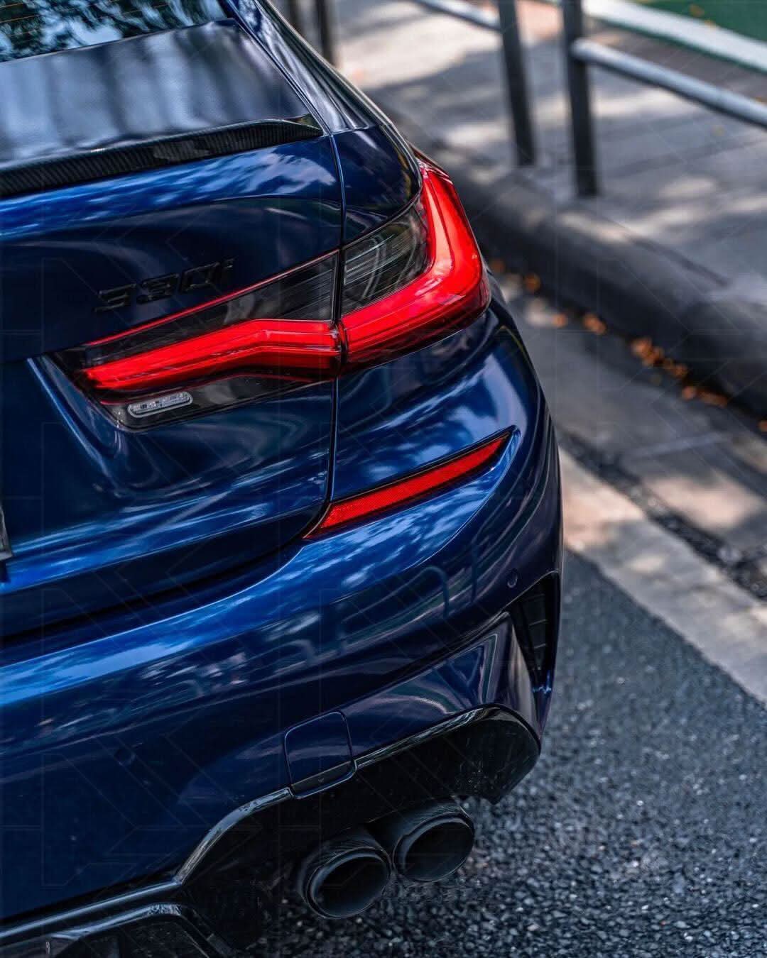 BMW 3 Series G20/G28 M8 Style inner tail light mod by K2 Industries, sleek LED tail light for 2019-2024 models.