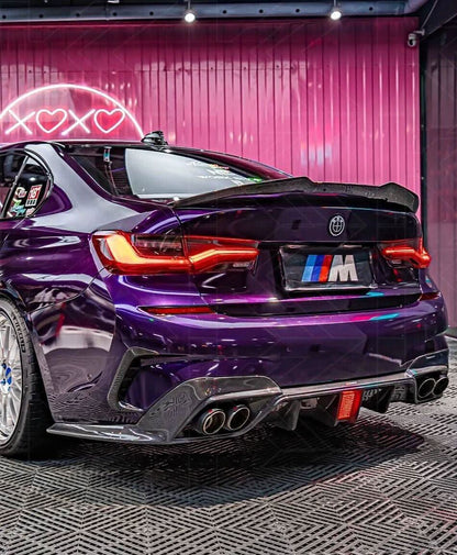 BMW 3 Series G20 G28 M8 Style inner tail light mod by K2 Industries, sleek LED tail light for 2019-2024 models.