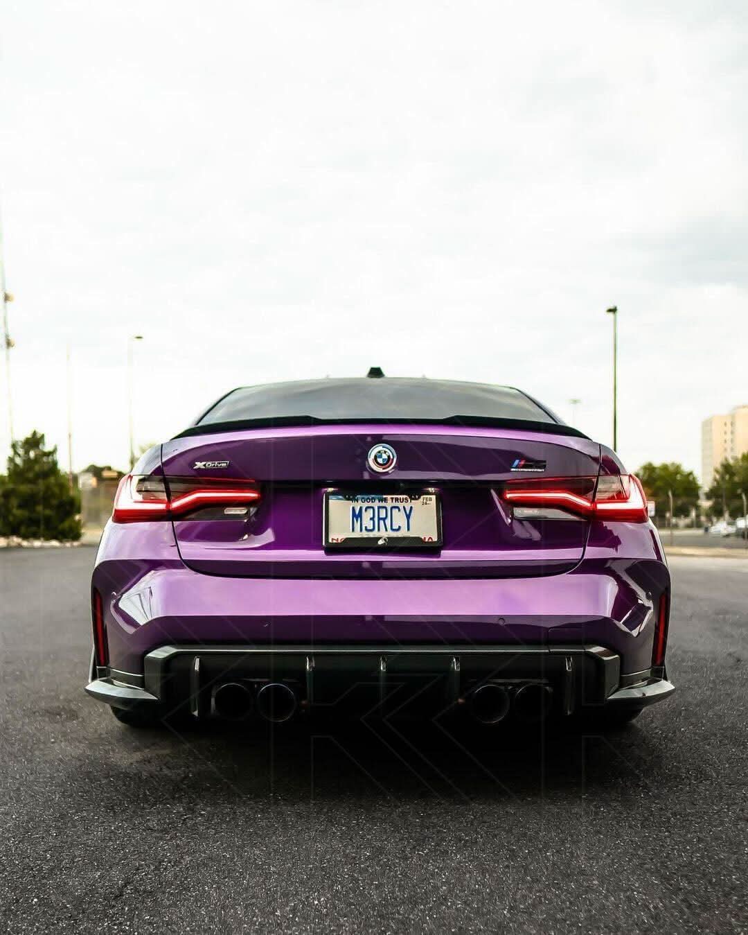 BMW 3 Series G20 G28 M8 Style inner tail light mod by K2 Industries, showing sleek LED tail light with black housing design.