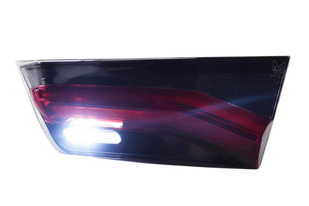 BMW 3 Series G20 G28 M8 Style inner tail light mod by K2 Industries, showing sleek LED tail light design for 2019-2024 models.