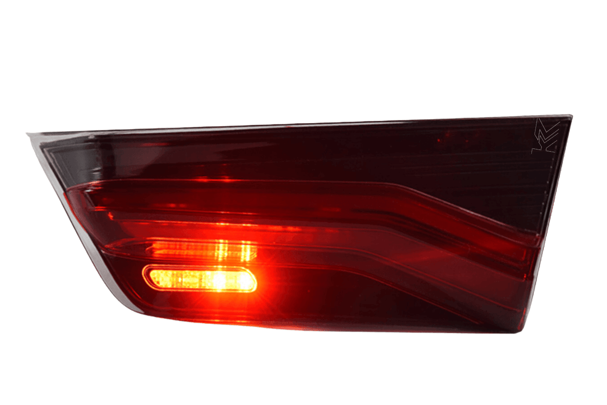 BMW 3 Series G20 G28 M8 Style inner tail light modification by K2 Industries, showcasing sleek LED tail light design.