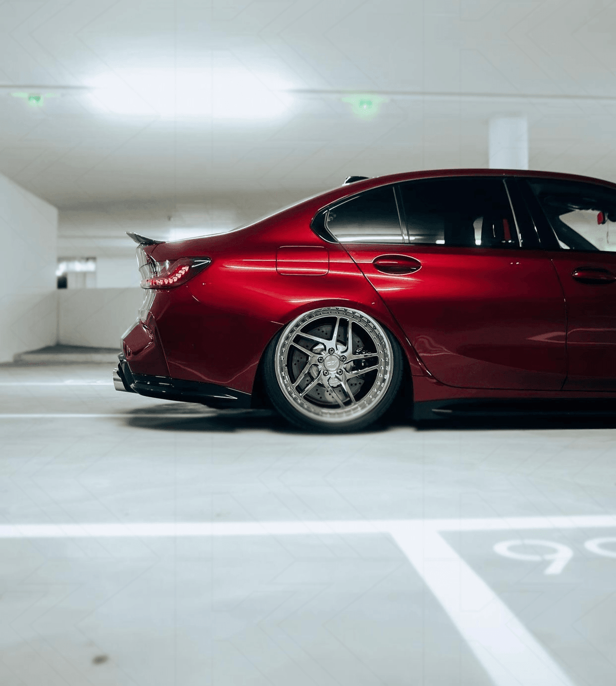 BMW 3-Series G20 G28 G80 GTS style tail lights by K2 Industries, showcasing sleek LED design for 2019-2024 models.