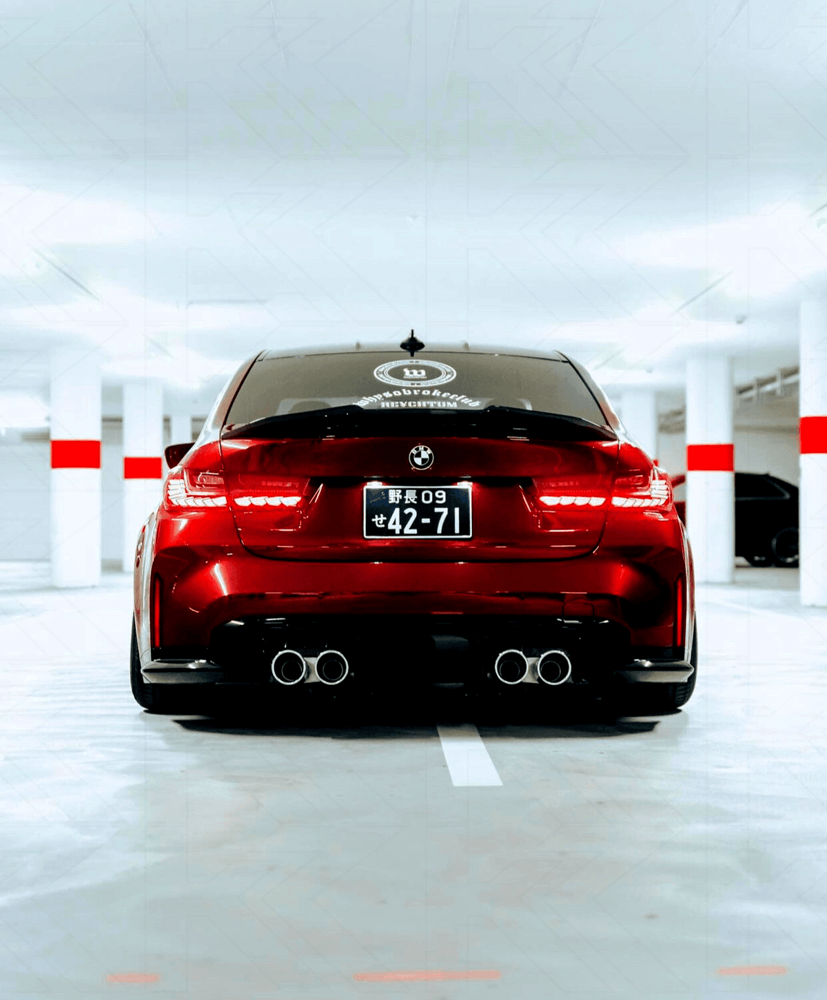 BMW 3-Series G20/G28/G80 GTS style tail lights by K2 Industries, showing sleek, modern red and clear lens design for 2019-2024 models.