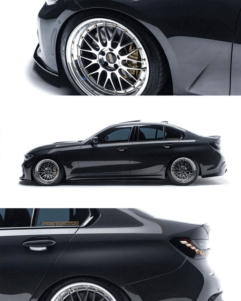 BMW 3-Series G20 G28 G80 GTS style tail lights by K2 Industries, showcasing sleek LED design for 2019-2024 models.