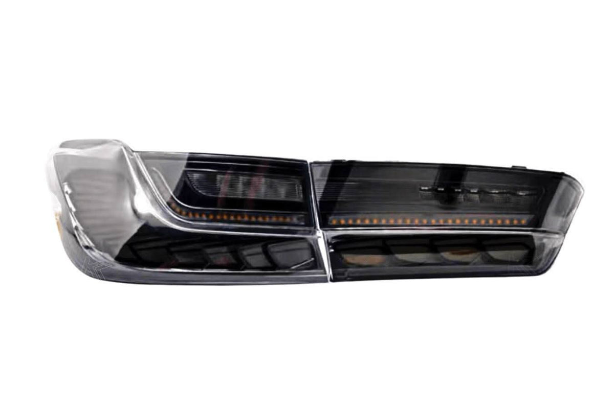 BMW 3-Series G20 G28 G80 GTS style tail lights by K2 Industries, sleek LED design for 2019-2024 models.