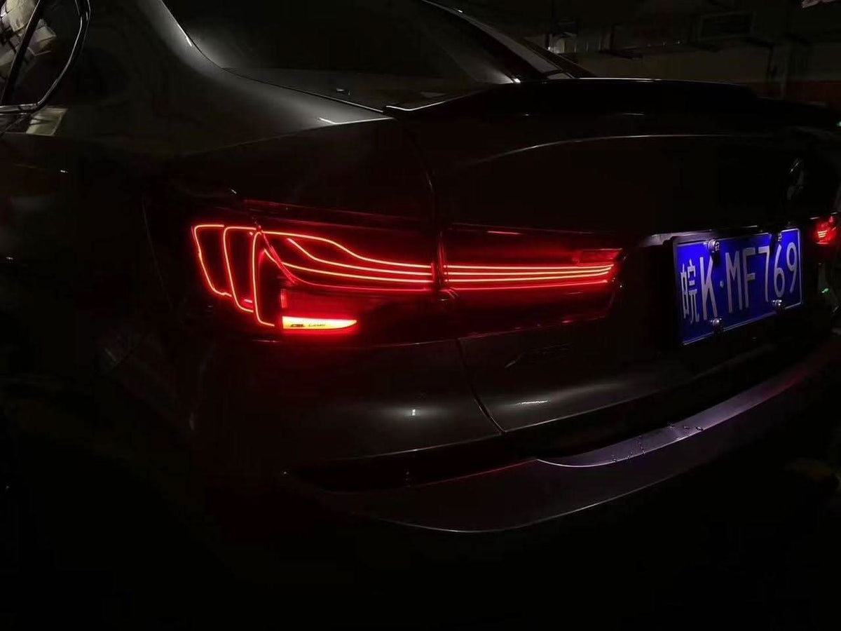 BMW 3-Series G20 G80 M3 CSL laser tail lights upgrade by K2 Industries, showing sleek LED tail light design on the vehicle.