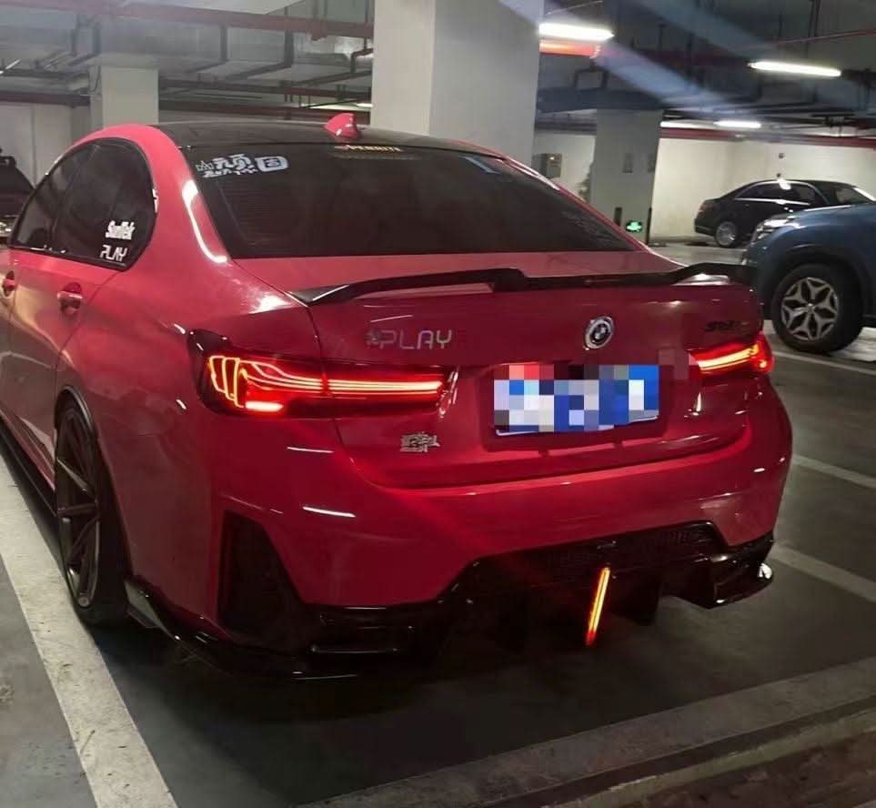 BMW 3-Series G20 G80 M3 CSL laser tail lights upgrade by K2 Industries, showcasing sleek LED tail light design on a 2019-2024 model