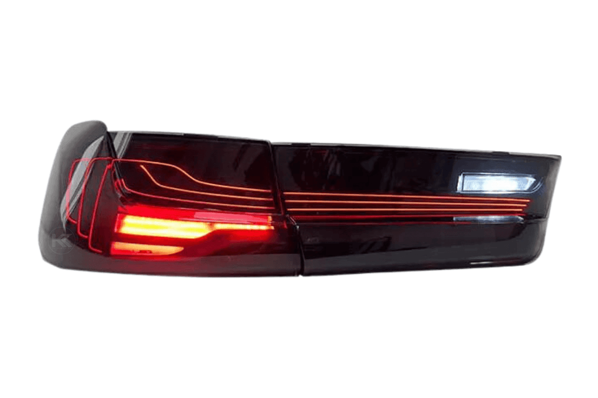 BMW 3-Series G20 G80 M3 CSL laser tail lights upgrade by K2 Industries, showing sleek LED tail light design for 2019-2024 models