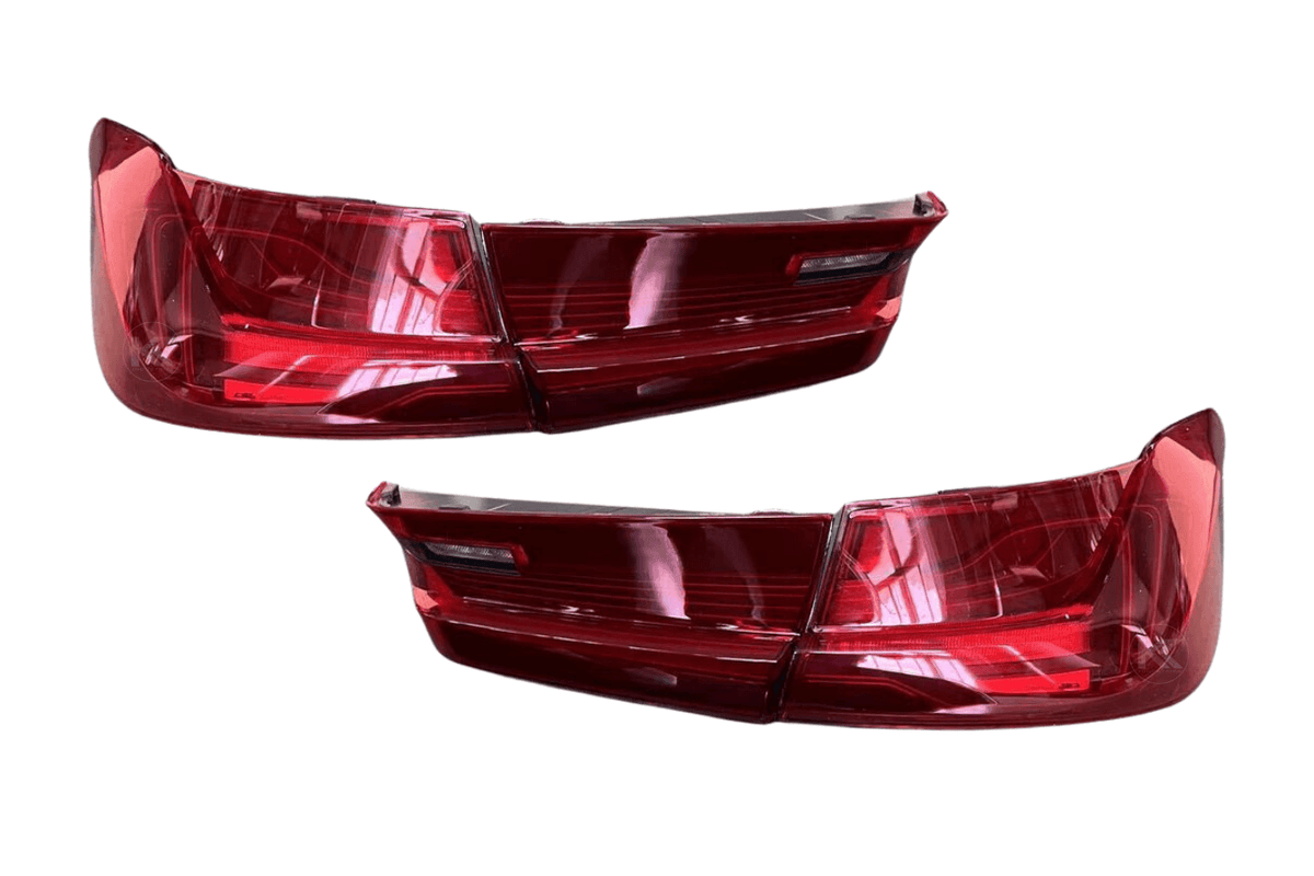BMW 3-Series G20 G80 M3 CSL laser tail lights upgrade by K2 Industries, showing sleek LED tail light design on the car.
