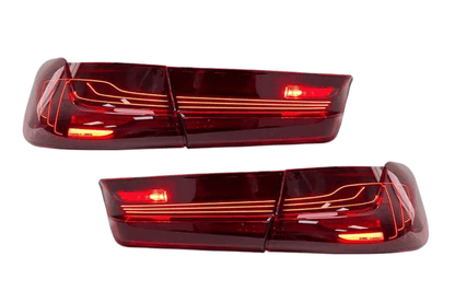 BMW 3-Series G20 G80 M3 CSL laser tail lights upgrade by K2 Industries, showing sleek LED taillight design for 2019-2024 models