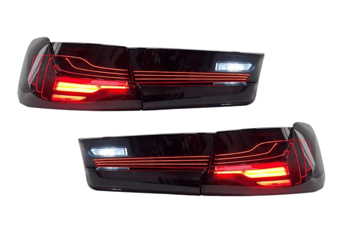 BMW 3-Series G20 G80 M3 CSL laser tail lights upgrade by K2 Industries, featuring sleek LED design for 2019-2024 models.