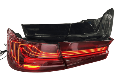 BMW 3-Series G20 G80 M3 CSL laser tail lights upgrade by K2 Industries, showcasing sleek LED tail light design for 2019-2024 models.