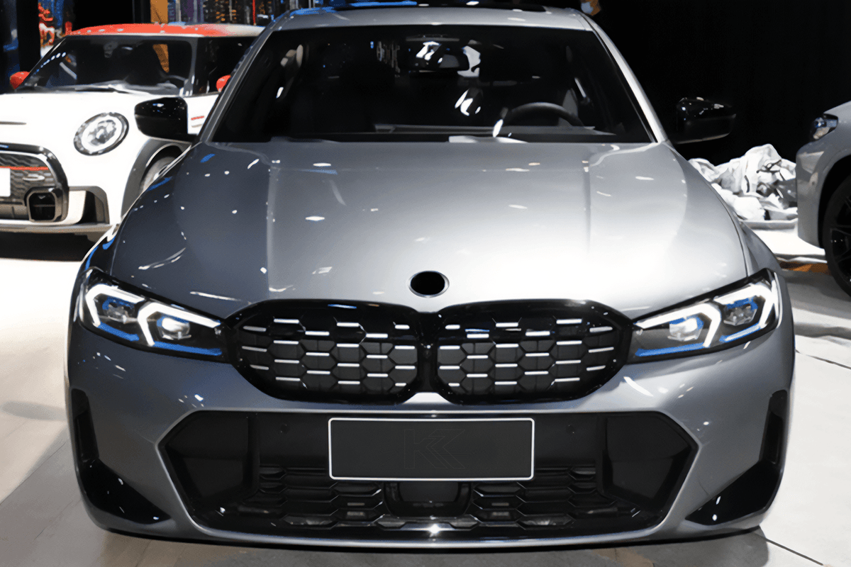 BMW 3 Series LCI G20 G28 LED projector headlights by K2 Industries, showing sleek headlight assembly with LED projectors and daytime running lights.