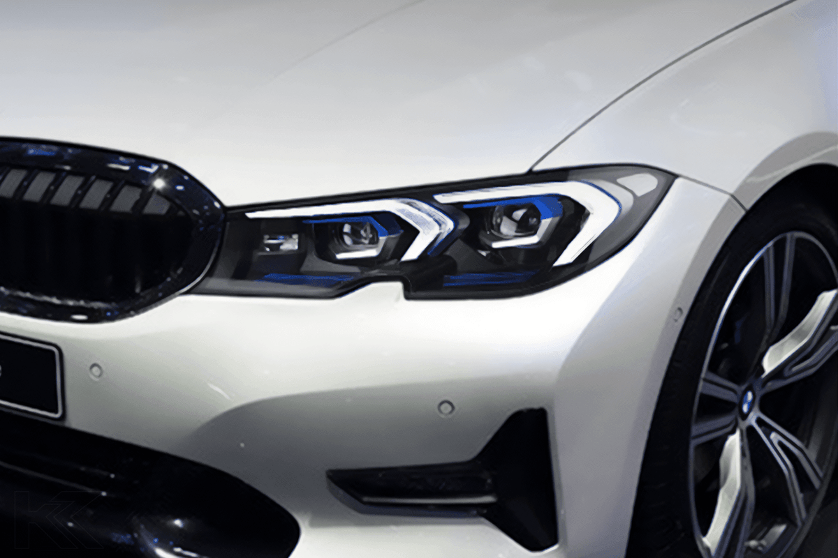 BMW 3 Series G20 G28 LED headlights upgrade by K2 Industries, pre-LCI LCI style for 2019-2022 models, showing the headlight assembly.
