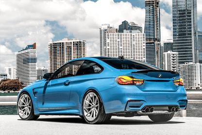 BMW 4-Series M4 F82 F83 F32 F36 OLED Dynamic GTS Style Tail Lights by K2 Industries, for 2014-2020 models.