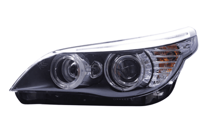 BMW 5-Series E60 headlights upgrade by K2 Industries, OE style headlamps for 2003-2009 model years.