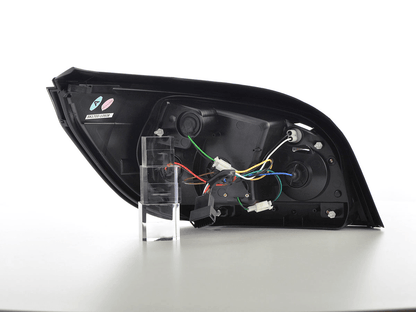 BMW 5 Series E60 sedan chrome and smoked LED tail lights, compatible with 2008-2009 models, by K2 Industries.