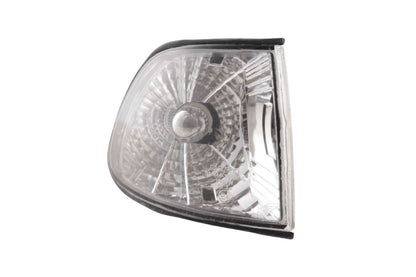 BMW 7-Series E38 clear chrome front corner lights by K2 Industries for 1994-1998 model, showing lens and chrome detailing.