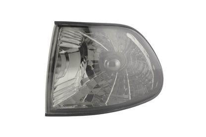 BMW 7-Series E38 smoked corner lights by K2 Industries, 1995-1999, showing the black-tinted, old school design for the vehicle's corners.