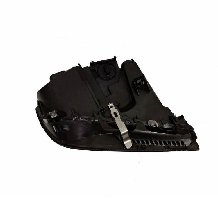 BMW 7 Series F01/F02 headlight upgrade by K2 Industries for 2009-2015 models, showing the OEM and upgraded headlights.