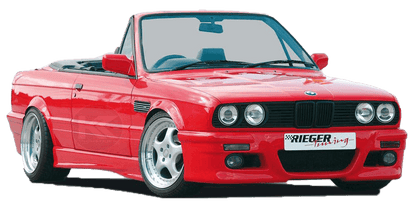 BMW E30 Coupe and Convertible Rieger Twisty Side Skirt Set by K2 Industries, featuring sleek, aerodynamic side skirts.