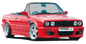 BMW E30 Coupe and Convertible Rieger Twisty Side Skirt Set by K2 Industries, featuring sleek, aerodynamic side skirts.