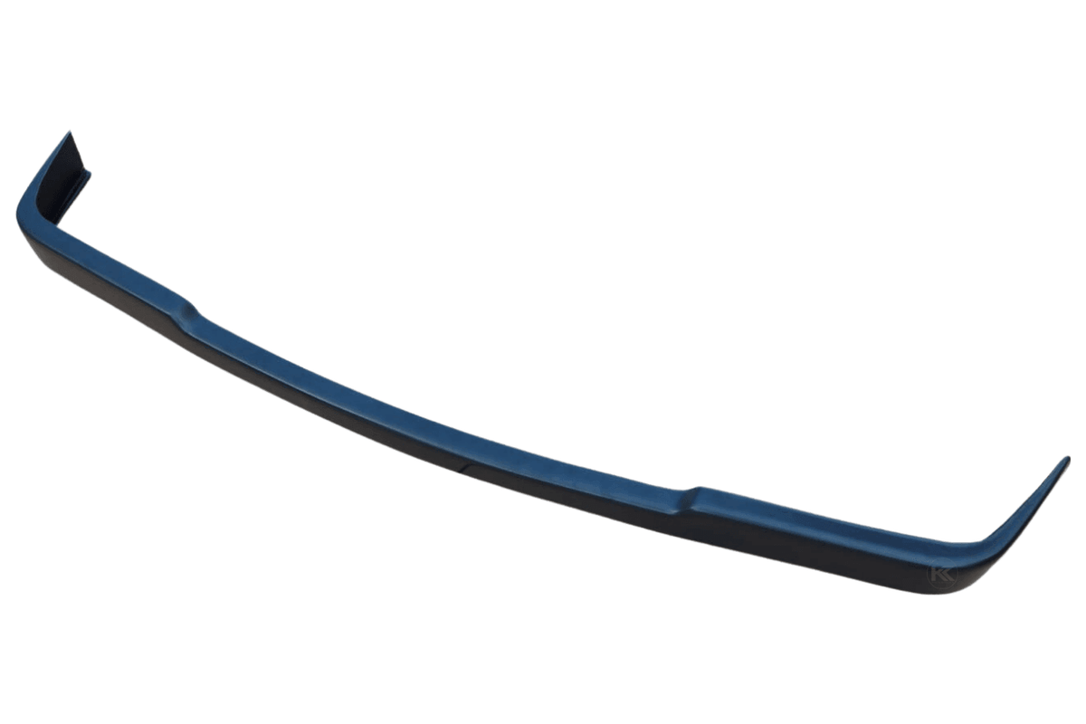 BMW E30 Series 3 IS Style front lip by K2 Industries, showing the sleek black aerodynamic bumper enhancement for 1984-1991 models.