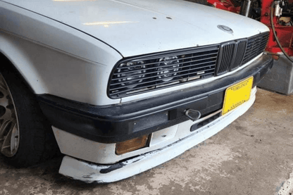 BMW E30 Series 3 front grille and headlights by K2 Industries, showing the steady style design for 1984-1991 models.