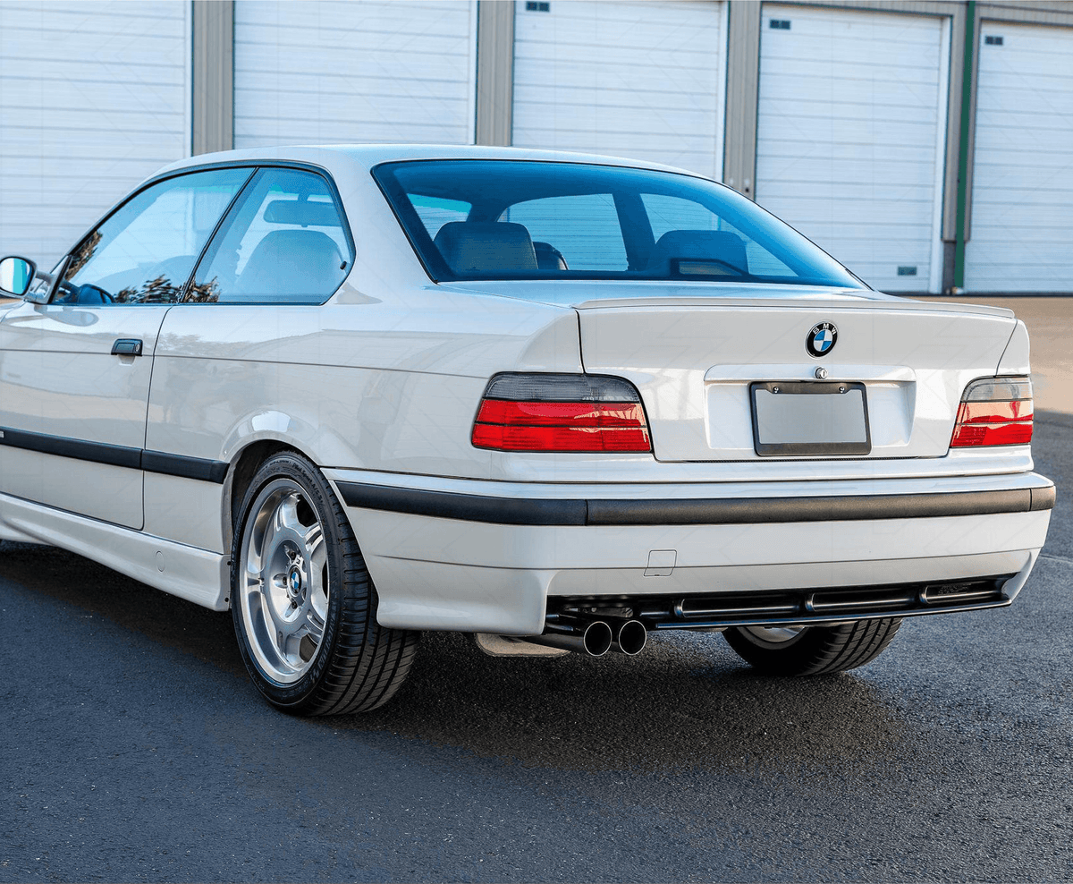 BMW E36 2D/Cabrio tail lights by K2 Industries, showing the red and clear lens design for 1992-1999 models.