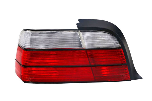 BMW E36 2D/Cabrio tail lights by K2 Industries, showing the red and clear lens design for 1992-1999 models.