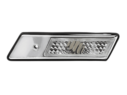 BMW E36 side indicator lights with black or chrome trim, crystal style, for 1992-1996 models by K2 Industries.