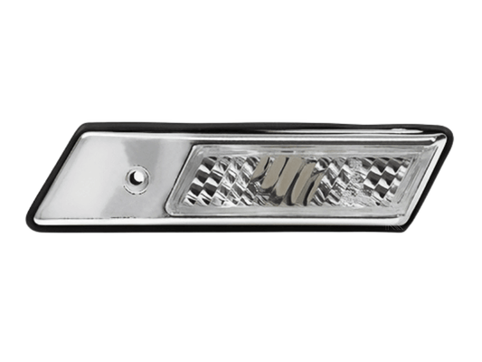BMW E36 side indicator lights with black or chrome trim, crystal style, for 1992-1996 models by K2 Industries.