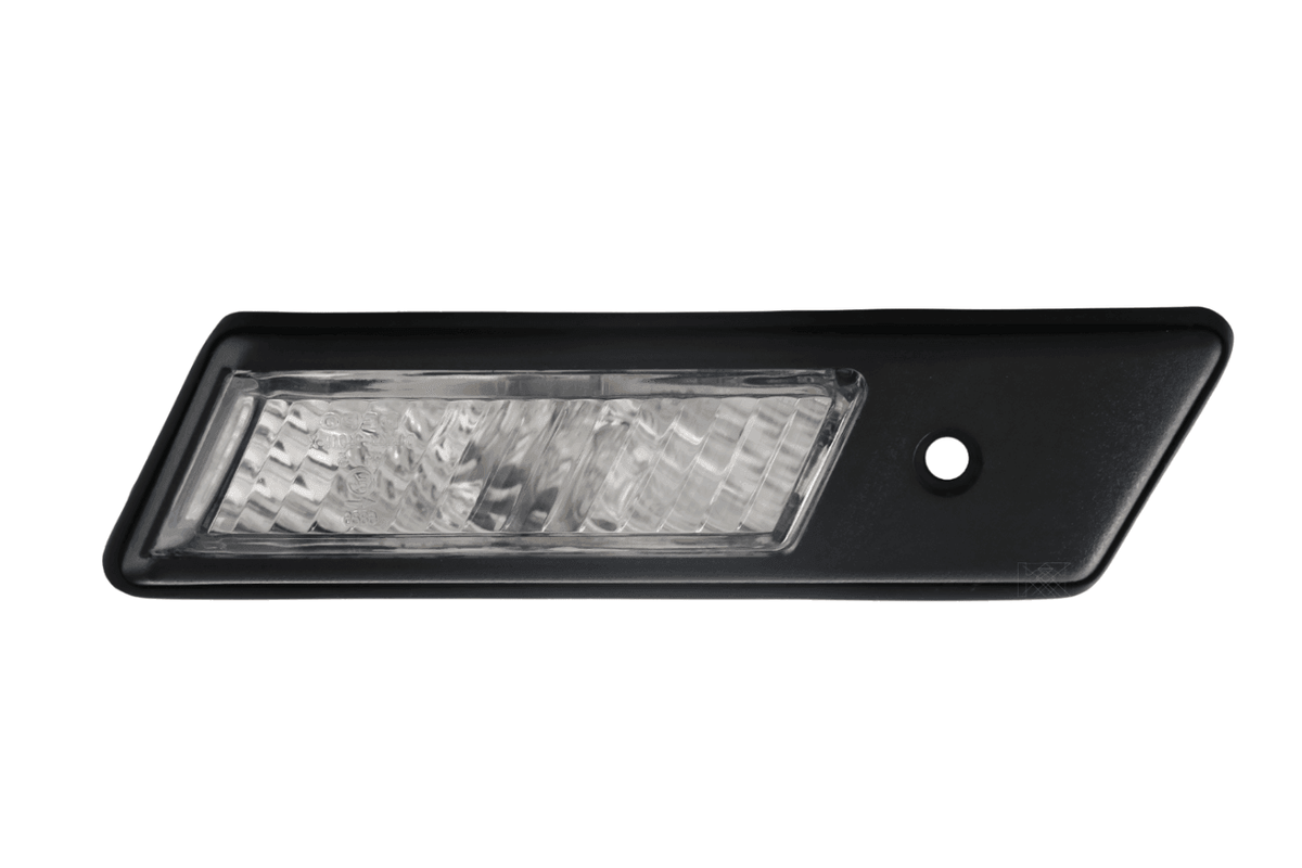 BMW E36 side indicators with black or chrome trim, crystal clear lens, for 1992-1996 models by K2 Industries