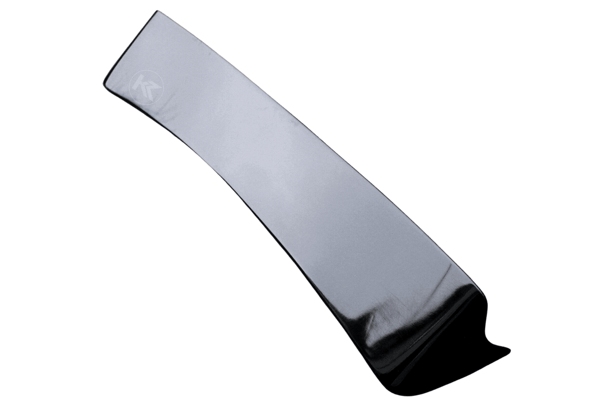 Black BMW E36 Coupe Series 3 roof wing by K2 Industries, designed as a sleek HM roof spoiler for models 1990-2000.