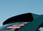 Black BMW E36 Coupe Series 3 HM roof spoiler V2 by K2 Industries, sleek aerodynamic roof wing for 1990-2000 models.
