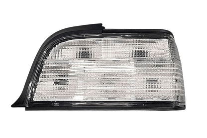 BMW E36 coupe/convertible custom clear tail lights by K2 Industries, featuring sleek design for 1992-1999 models.