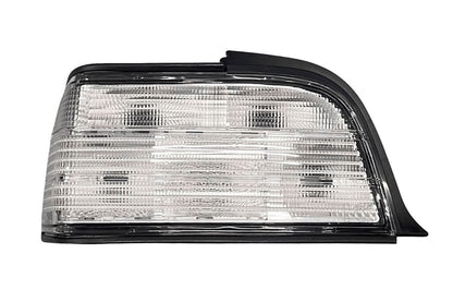 BMW E36 coupe and convertible custom clear tail lights by K2 Industries, V3 model, for 1992-1999 BMW E36 vehicles.