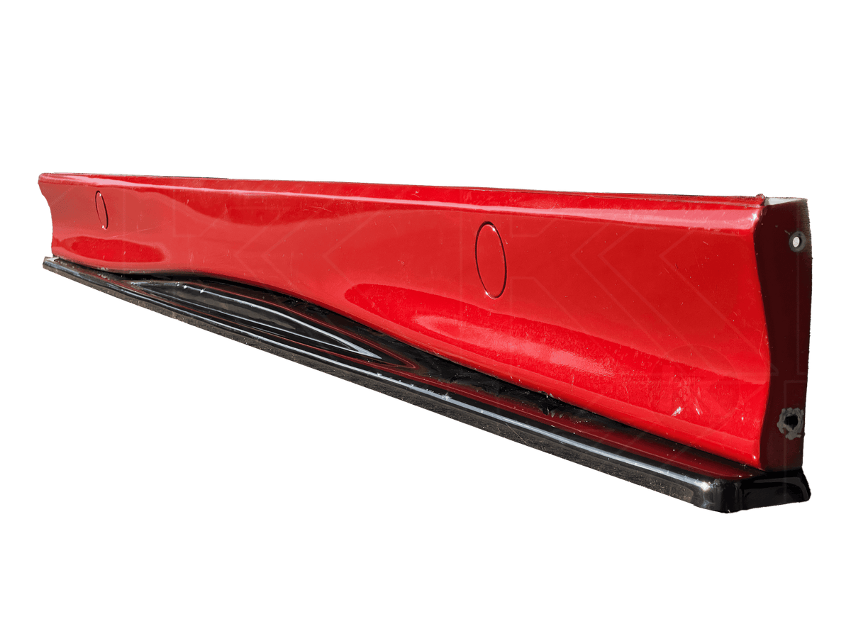 Black BMW E36 M3 Series 3 side skirt extensions by K2 Industries, designed for 1992-1999 models, shown in the image.