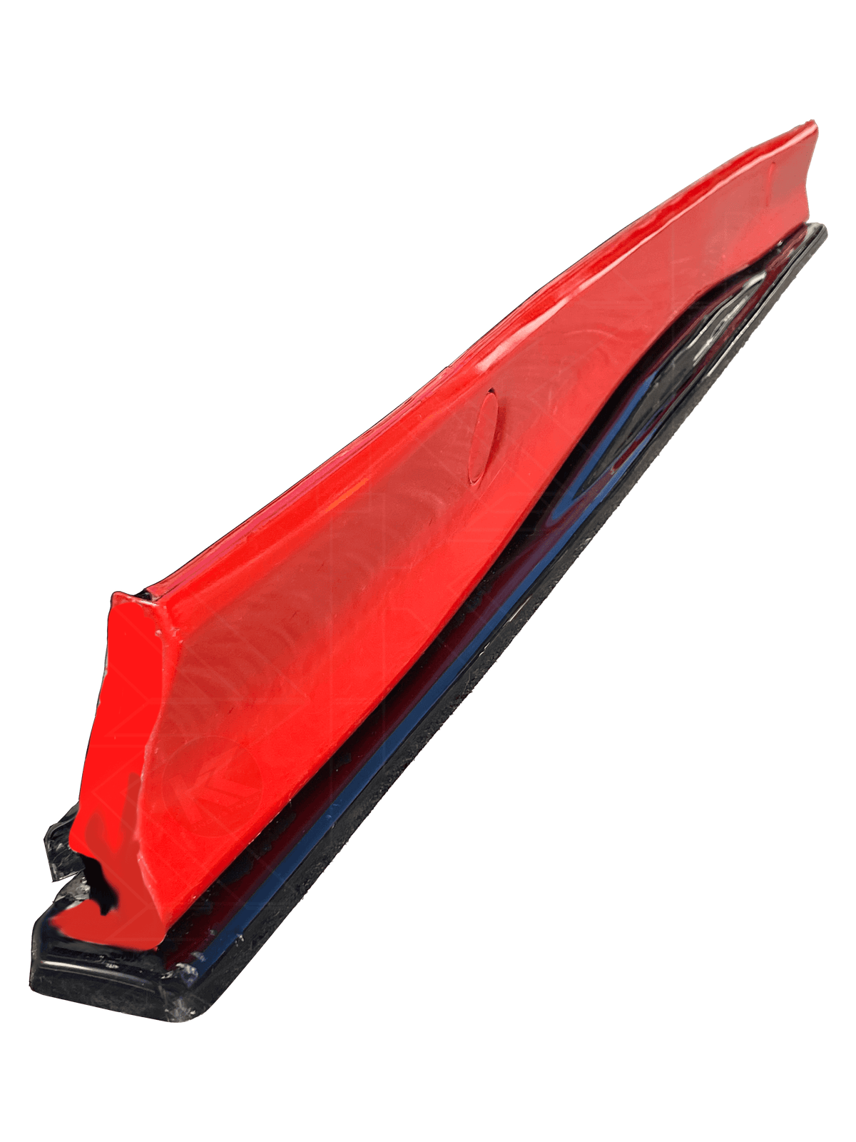 Black BMW E36 M3 Series 3 side skirt extensions from K2 Industries, designed for 1992-1999 models, showing the sleek exterior upgrade.