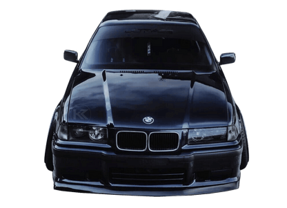 BMW E36 M3 Series 3 JDM style front lip by K2 Industries, showcasing the sleek automotive accessory for 1992-1999 models.